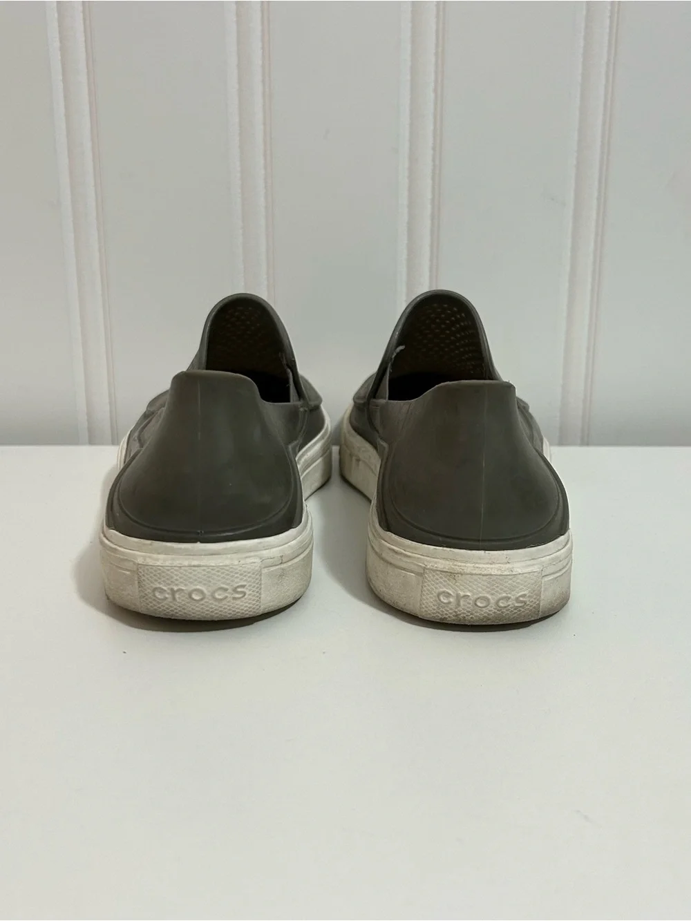 Crocs citilane roka grey perforated slip on